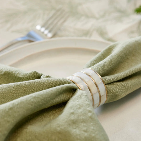 Joy Mother Of Pearl Napkin Rings