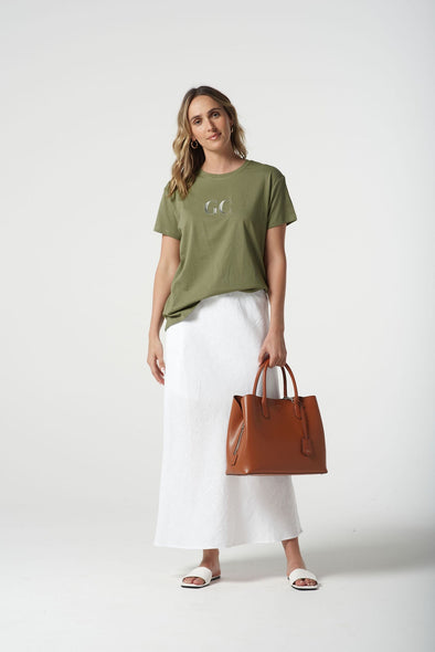GC Cotton Logo Tee - Sage Green