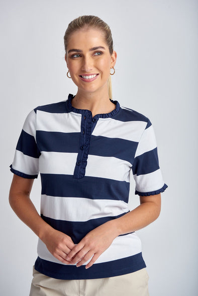 Goondiwindi Cotton Frill Detail Polo