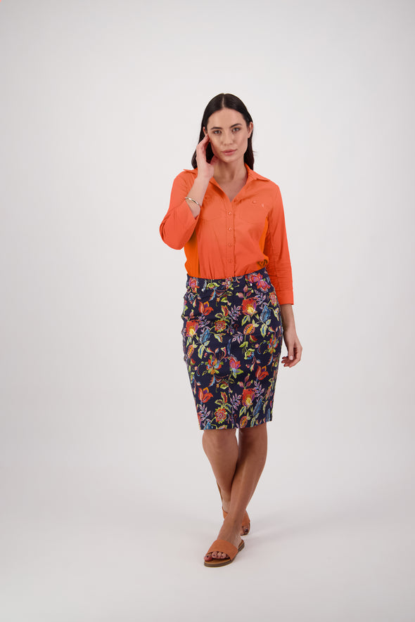 Vassalli Printed Lightweight Skirt