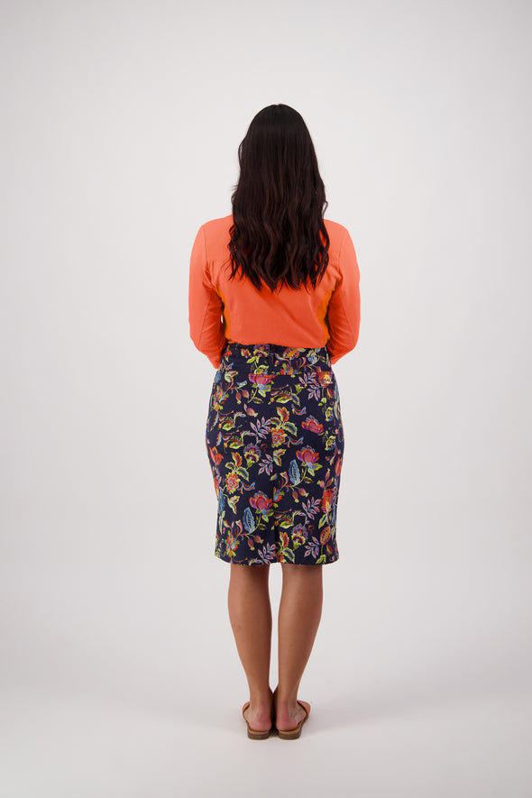 Vassalli Printed Lightweight Skirt