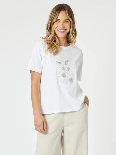 Silver Pineapple Tee