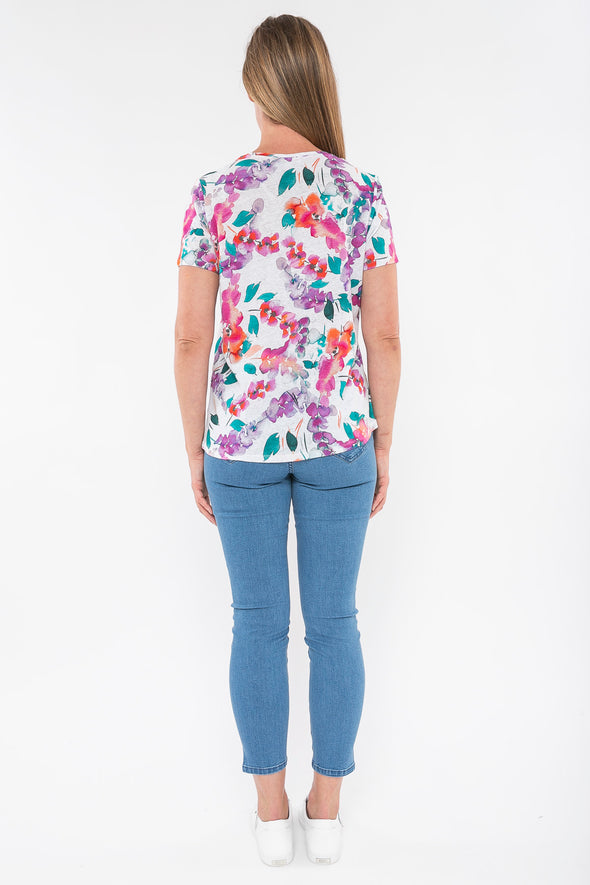 Painterly Floral Tee