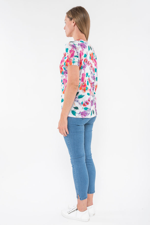 Painterly Floral Tee