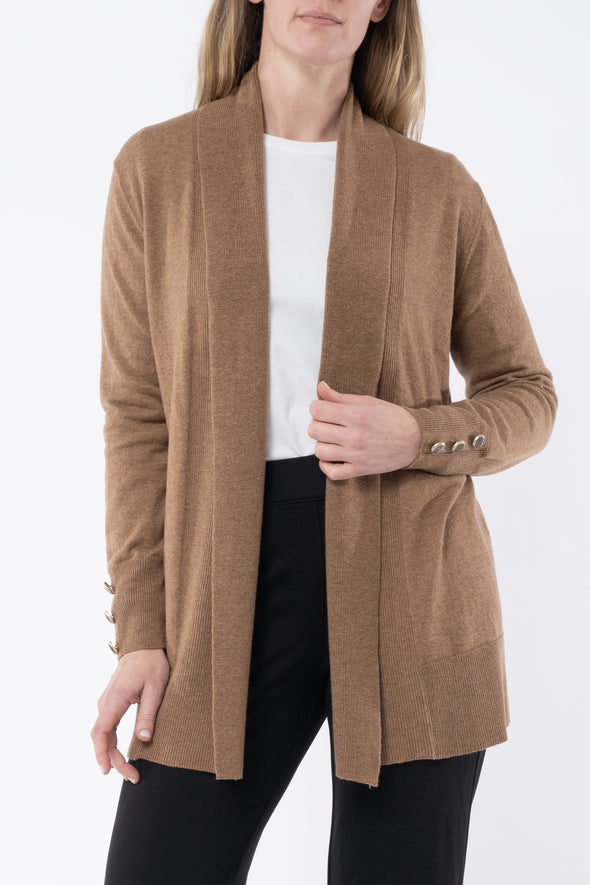 Longline Shawl Collared Cardigan