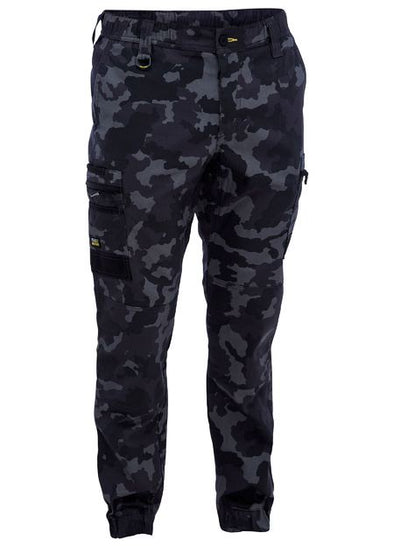 Bisley Flex And Move Stretch Camo Pant - Charcoal