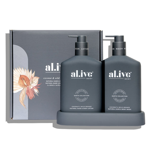 al.ive body Coconut And Wild Orange Hand And Body Wash/Lotion Duo