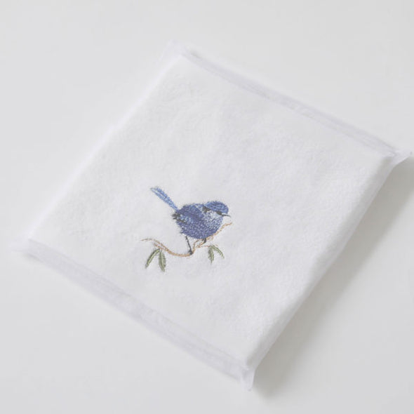 Blue Wren Hand Towel Set