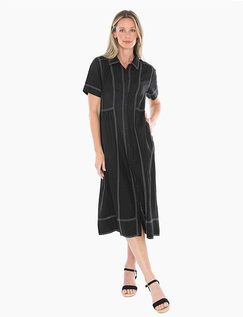 Contrast Stitch Dress