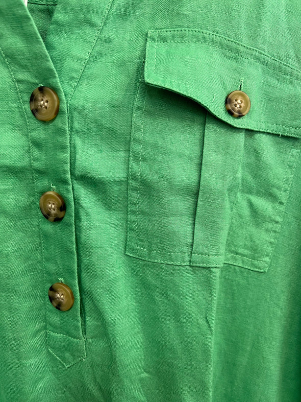 Double Pocket Dress - Apple