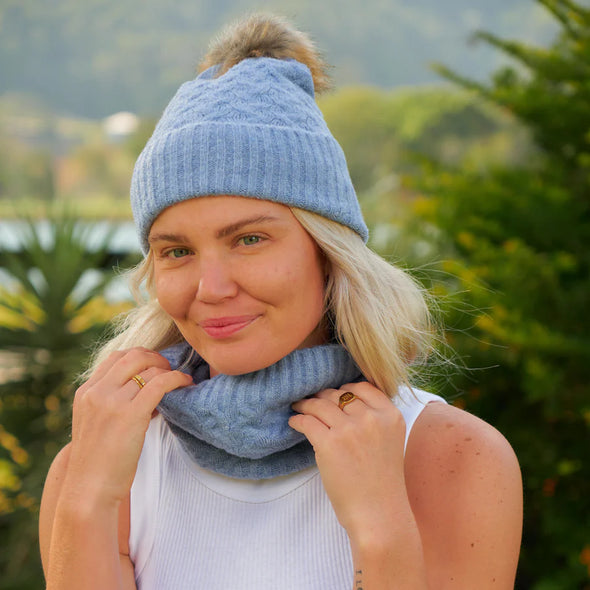 Cable knit - Snood And Beanie Set