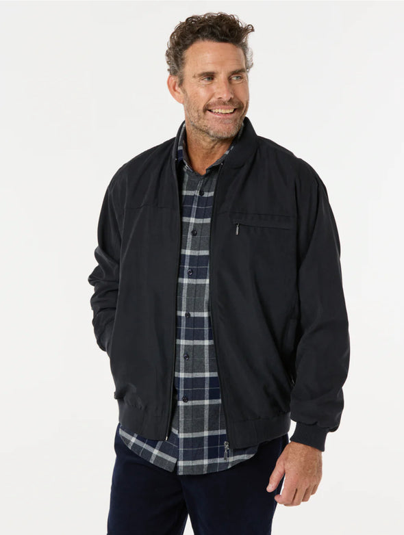 Breakaway Microfibre Bomber Jacket - Black