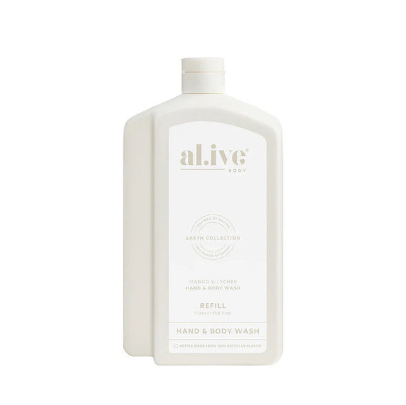 al.ive body Mango And Lychee Hand/Body Wash Refill