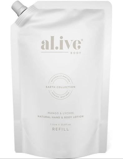 al.ive body Mango And Lychee Hand/Body Lotion Refill