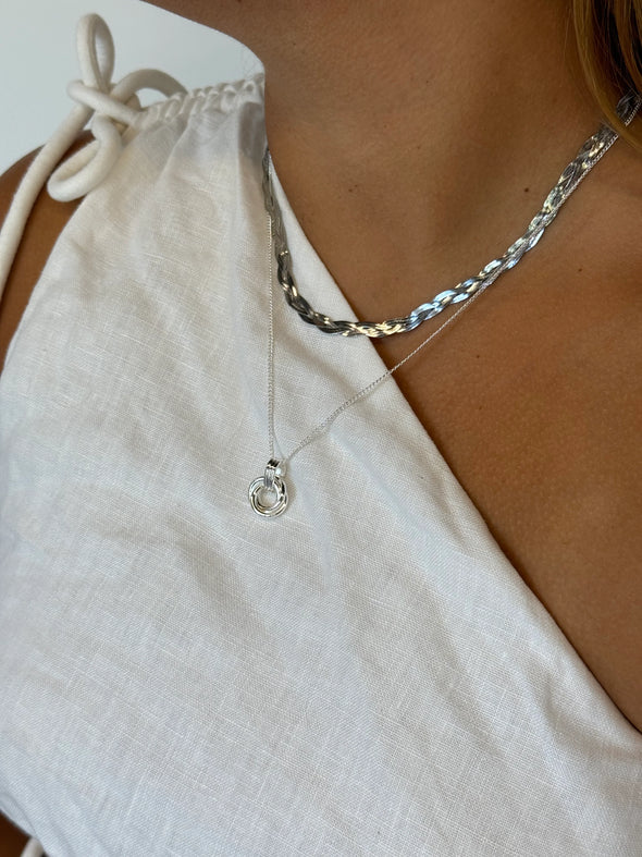 Poppy Necklace - Silver