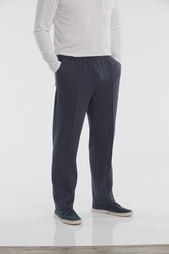 Breakaway Snowy Mt Fleece Track Pant - Shorter - Denim Marle