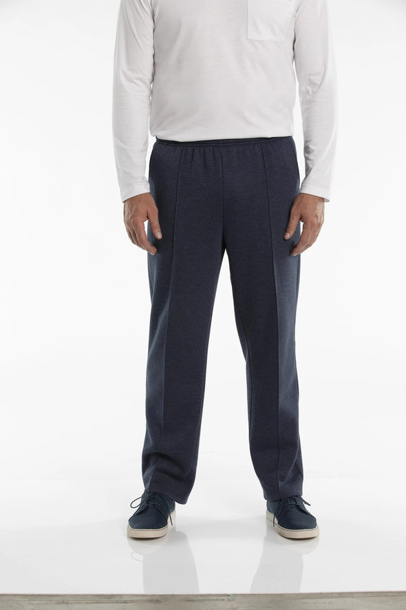 Breakaway Snowy Mt Fleece Track Pant - Shorter - Denim Marle