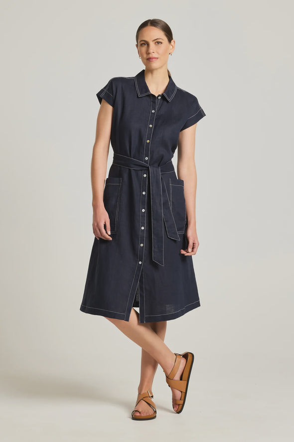 Yarra Trail Atlas Dress - Navy