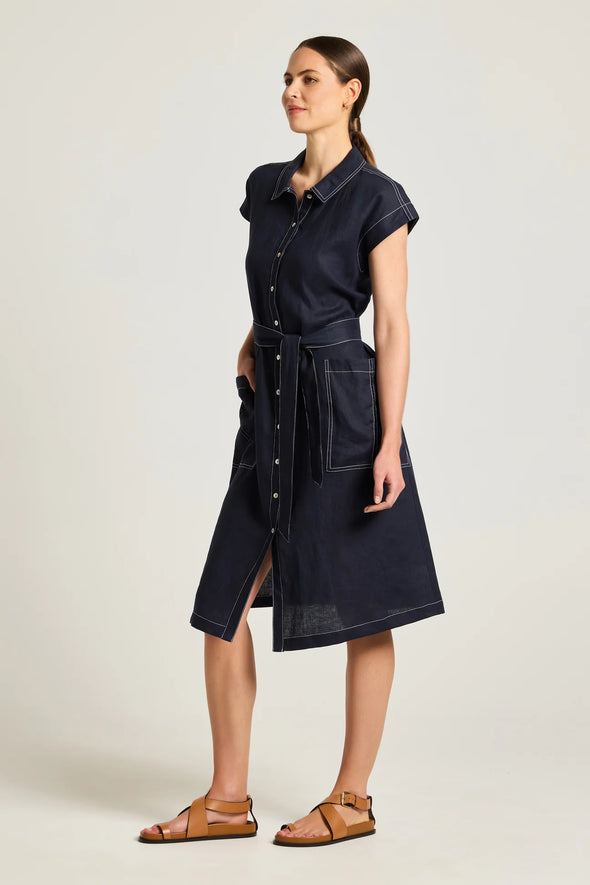 Yarra Trail Atlas Dress - Navy