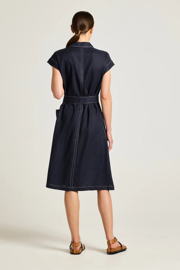 Yarra Trail Atlas Dress - Navy