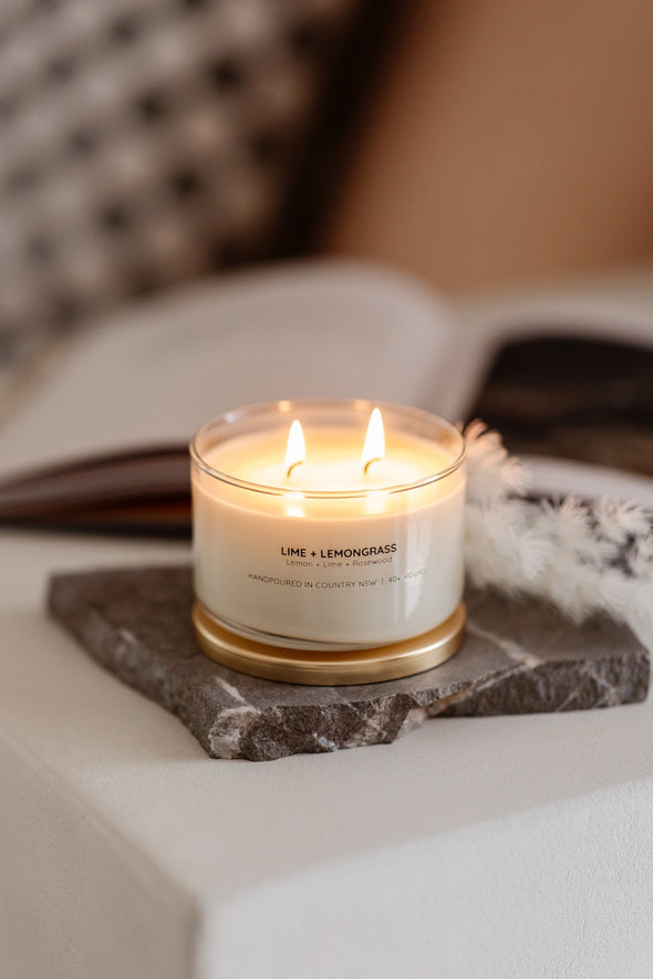 Meeraboo Lime + Lemongrass Soy Candle