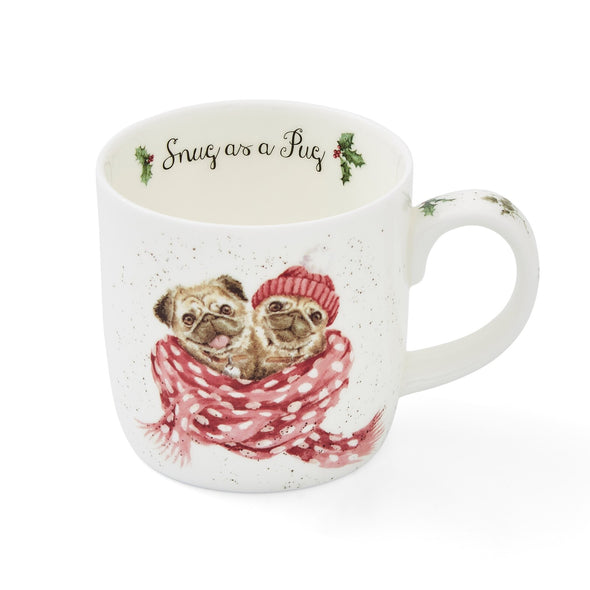 Wrendale Designs - Snug As A Pug Mug