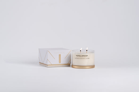 Meeraboo Patchouli + White Musk Soy Candle