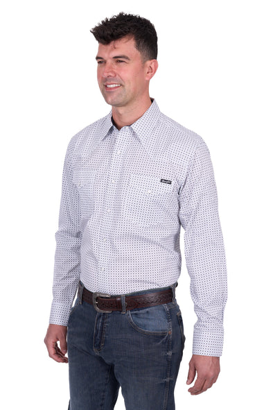 Wrangler Brent Print Western LS Shirt