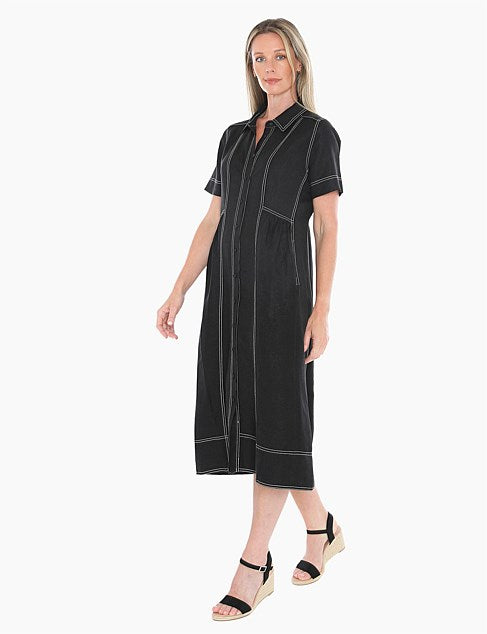 Contrast Stitch Dress