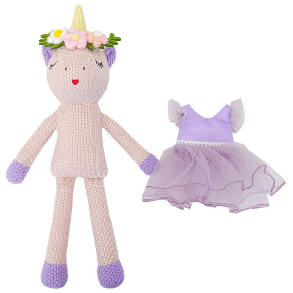 Knitted Unicorn - Purple