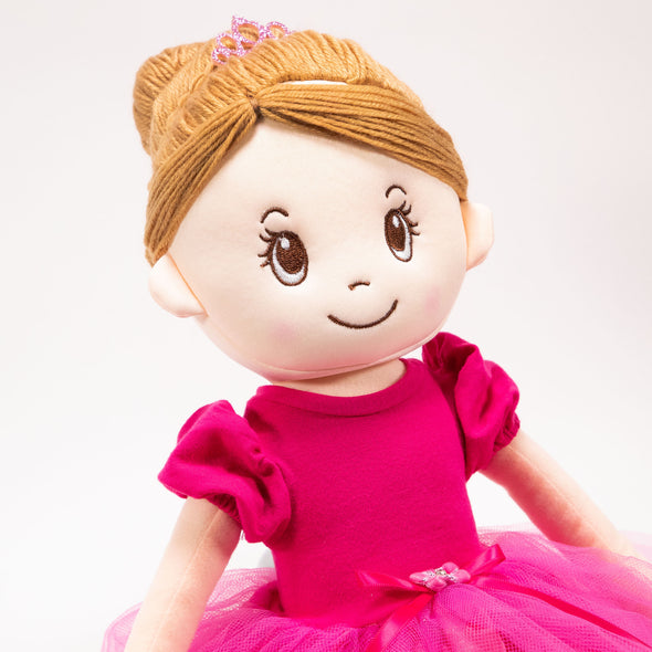 Ballerina Plush Doll - Raspberry