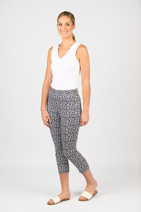 Vassalli Skinny Leg 7/8 Pant - Cove