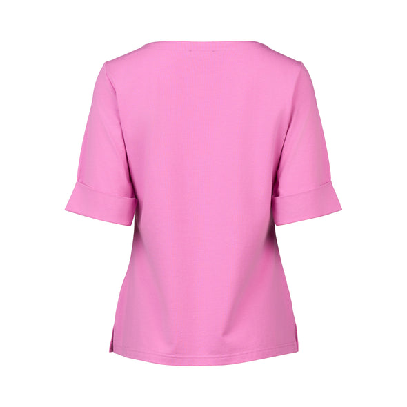 Vassalli V Neck Top - Orchid