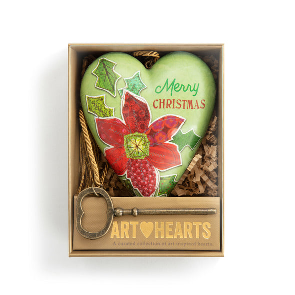 Art Heart - Poinsettia Merry Christmas