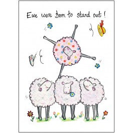 Stand Out Hand Drawn Tea Towel