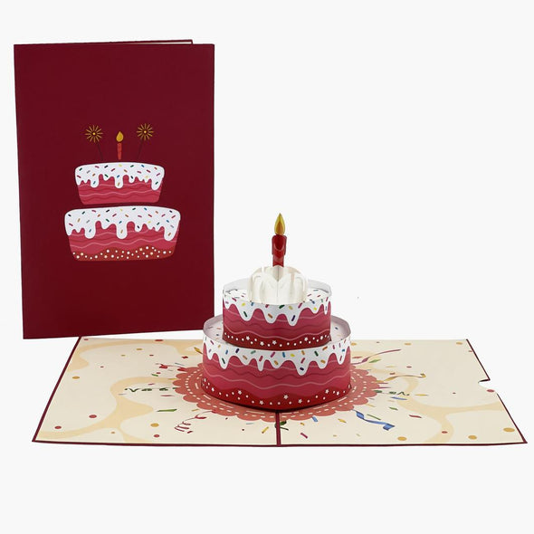Colorpop Cards - Red Birthday Cake