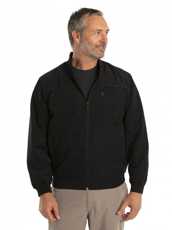 Breakaway Microfibre Bomber Jacket - Black