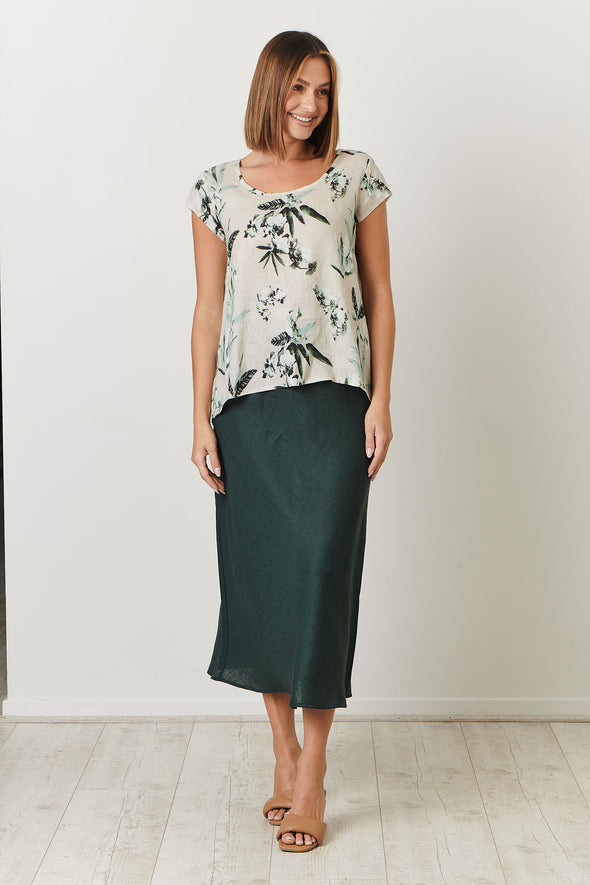 Naturals Amazon Scooped Hem Top