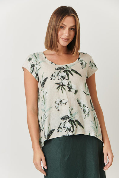 Naturals Amazon Scooped Hem Top