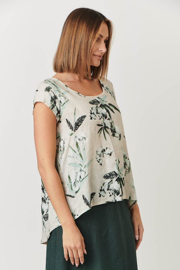 Naturals Amazon Scooped Hem Top