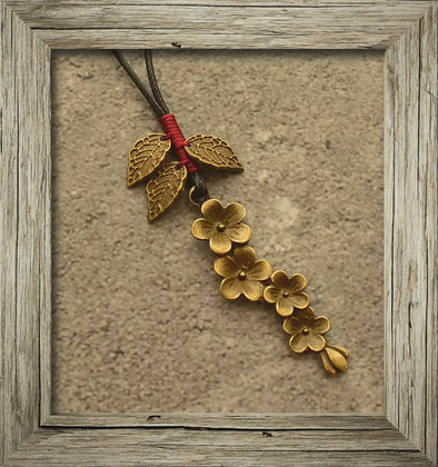 Flower Drop Necklace