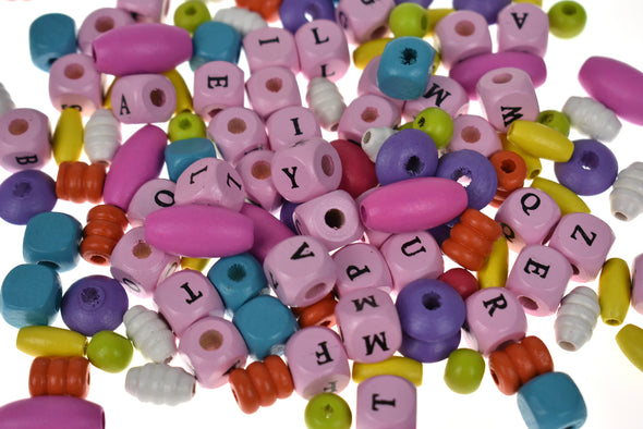 Yum Yum DIY Alphabet Bead Kit -Jazz Berry