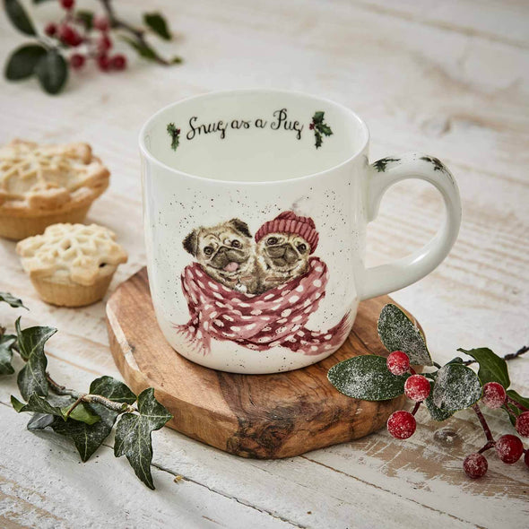 Wrendale Designs - Snug As A Pug Mug