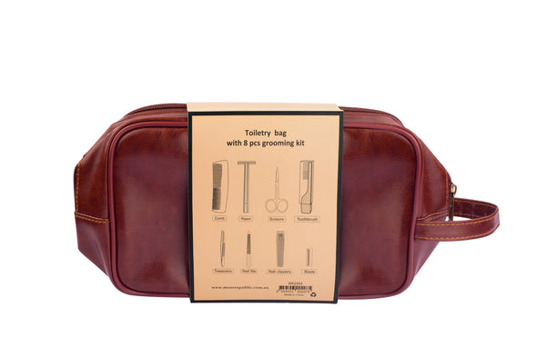 Toiletry Bag With 8 pcs Grooming Set