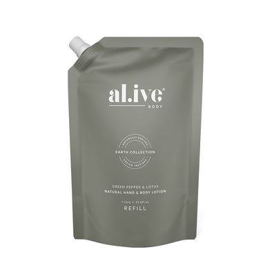 al.ive body Green Pepper And Lotus Hand/Body Lotion Refill