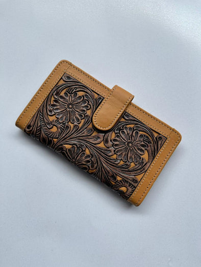 Tooling Leather Carved Clutch Wallet – TLW25