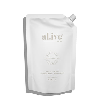 al.ive body Mango And Lychee Hand/Body Lotion Refill