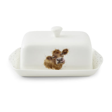 Wrendale Designs - Cow Covered Butter Dish
