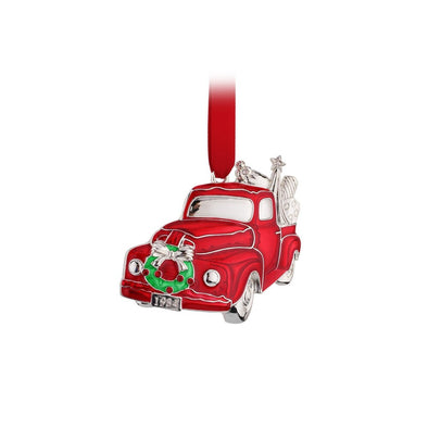 Red Truck Hanging Christmas Ornament