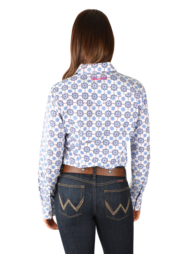 Wrangler Martine Print L/S Western Shirt